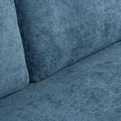 Sofa 3 osobowa, rozkładana z pojemnikiem granatowa PORTO