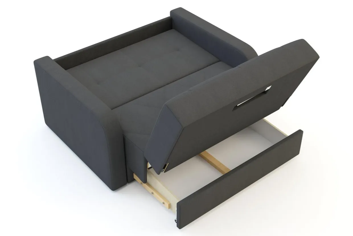 Sofa amerykanka grafit KENDO