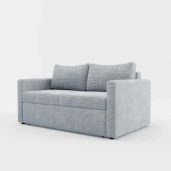 Sofa amerykanka sztruksowa szara SOFI