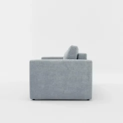 Sofa amerykanka sztruksowa szara SOFI