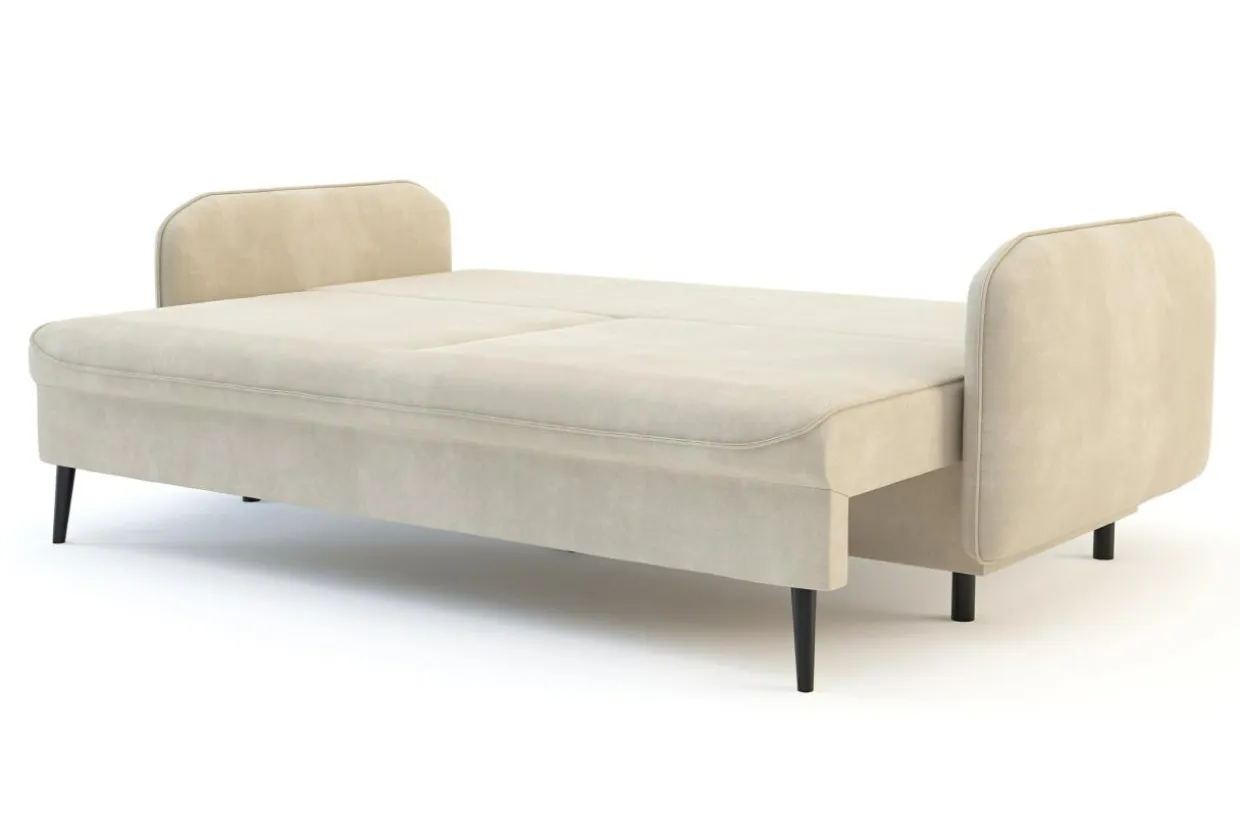 Sofa beżowa VAMOS nóżki czarne