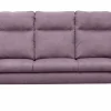 Sofa fioletowa na drewnianych nogach NORD