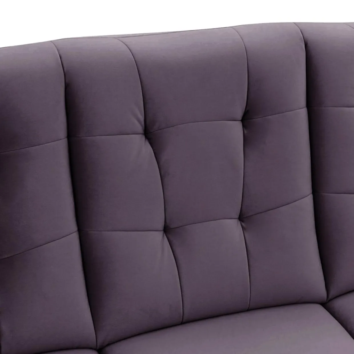 Sofa fioletowa SCANDI 187 cm