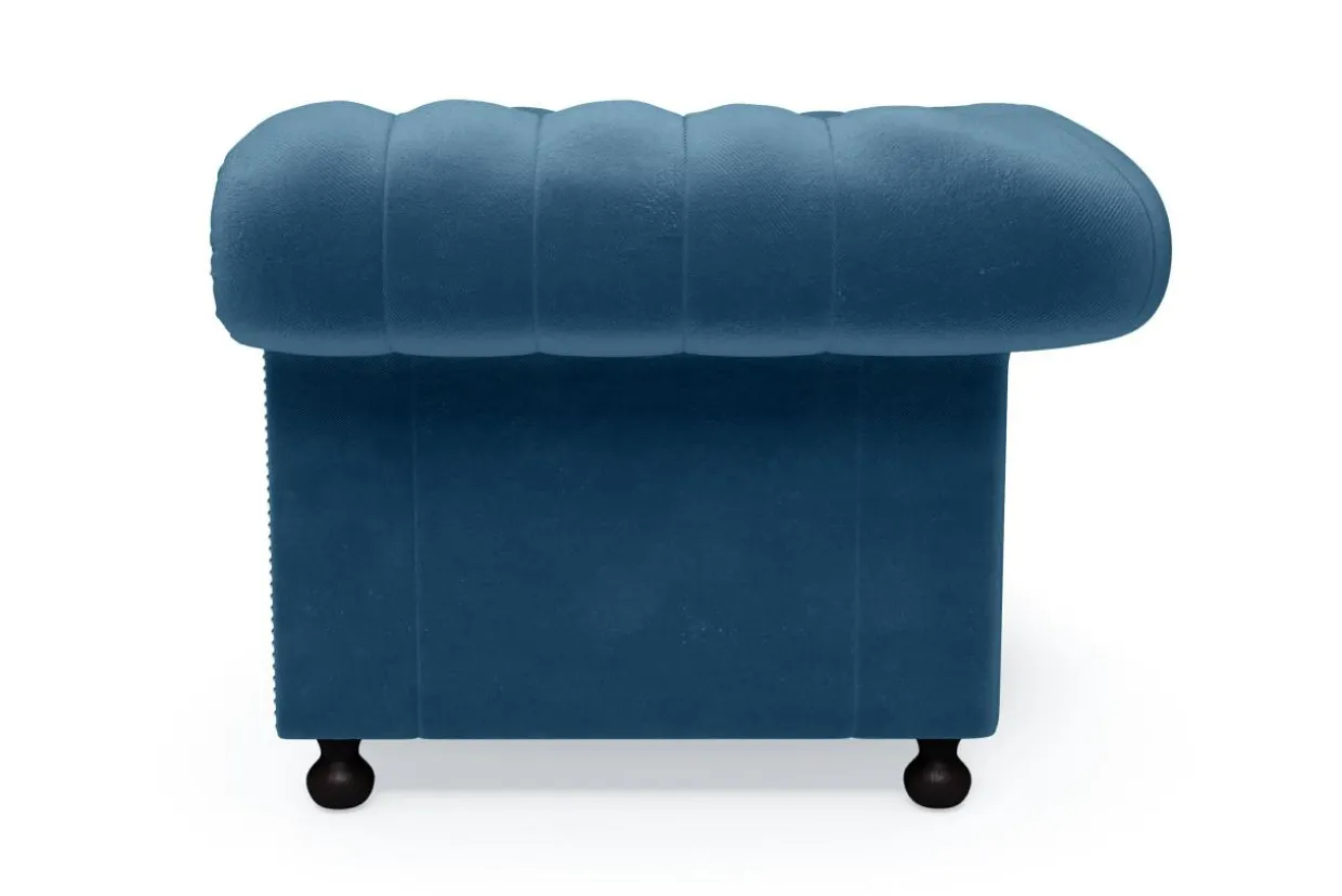 Sofa glamour niebieska CHESTER