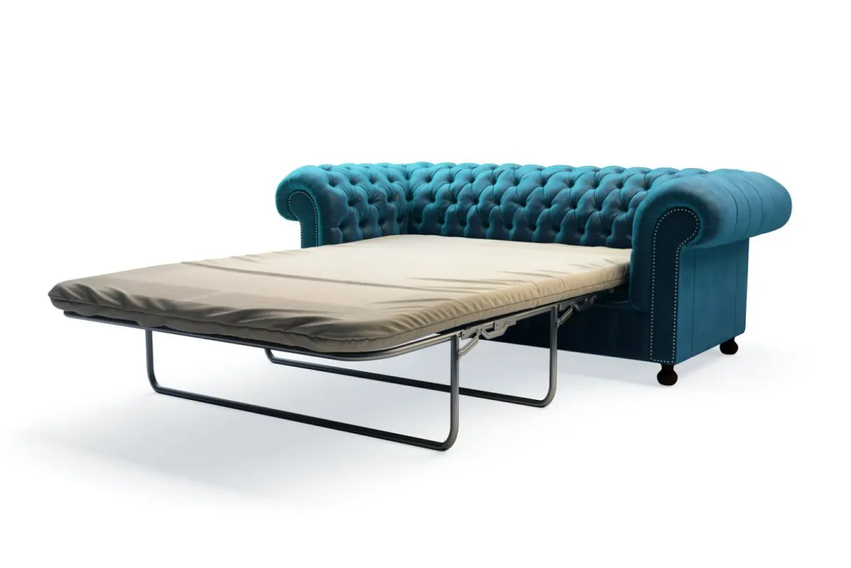 Sofa glamour niebieska CHESTER