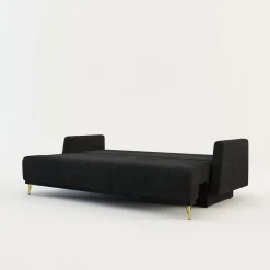 Sofa na złotych nogach rozkładana LAUREN