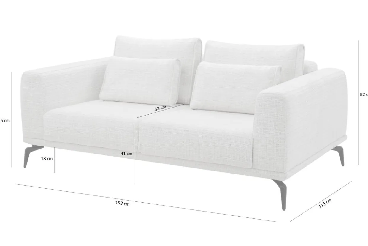 Sofa 2-osobowa beżowa AVIGNON