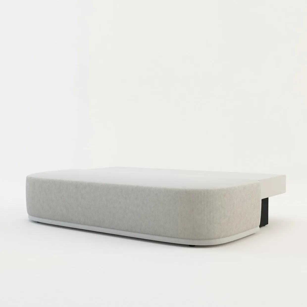 Sofa 3-osobowa beżowa ROUND