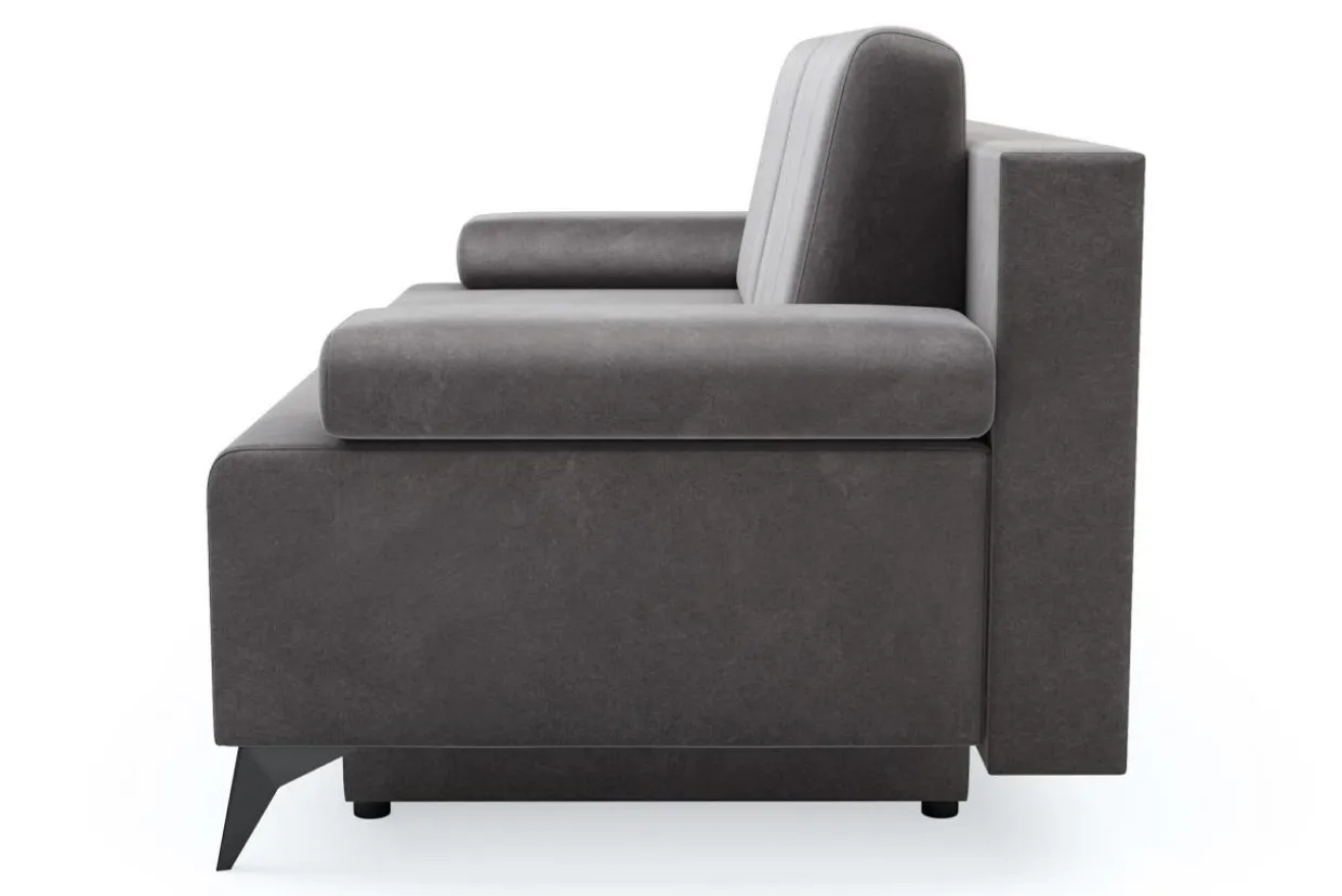 Sofa 3-osobowa brązowa CASEY