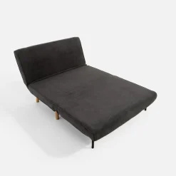 Sofa 2-osobowa ciemnoszara LAVILLA