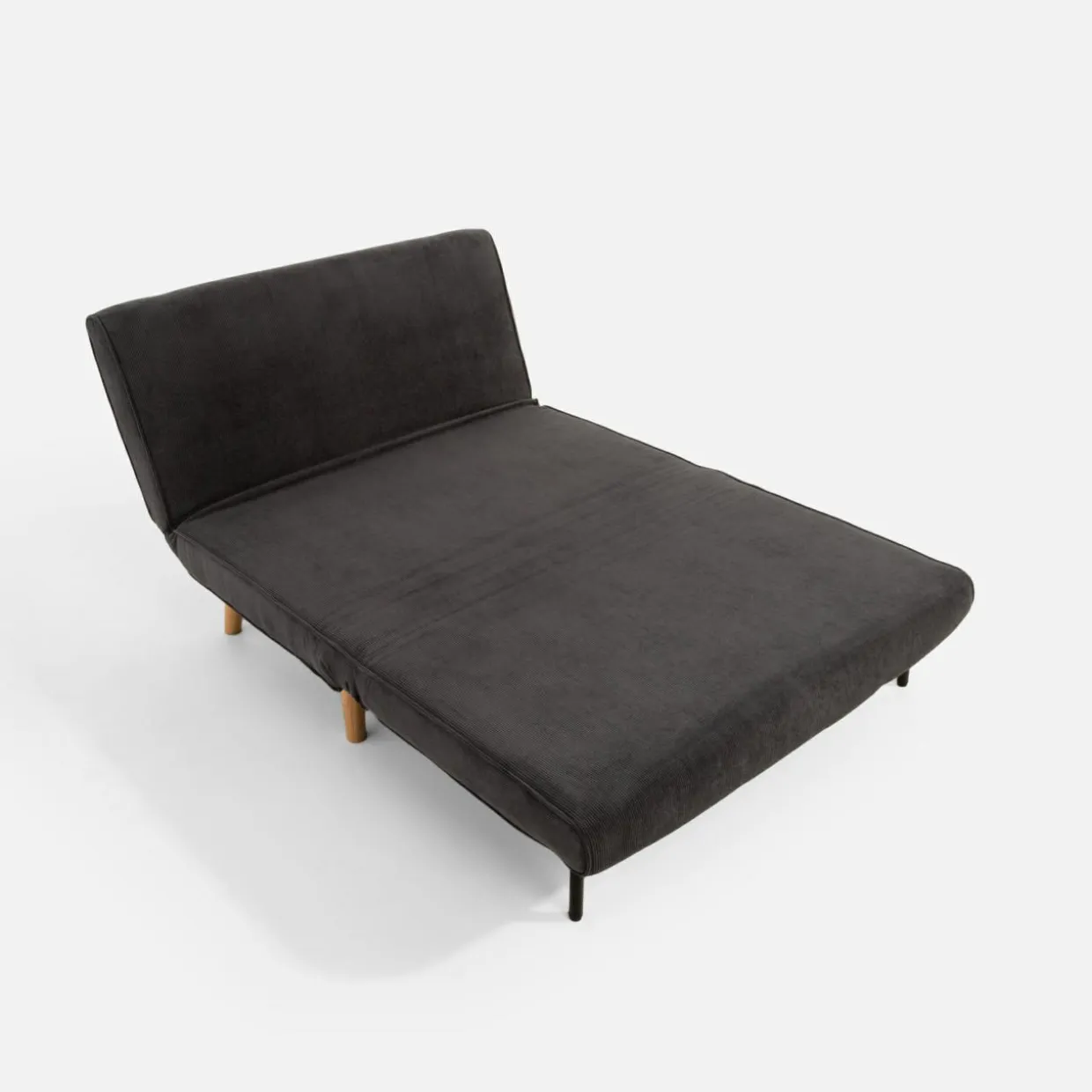 Sofa 2-osobowa ciemnoszara LAVILLA