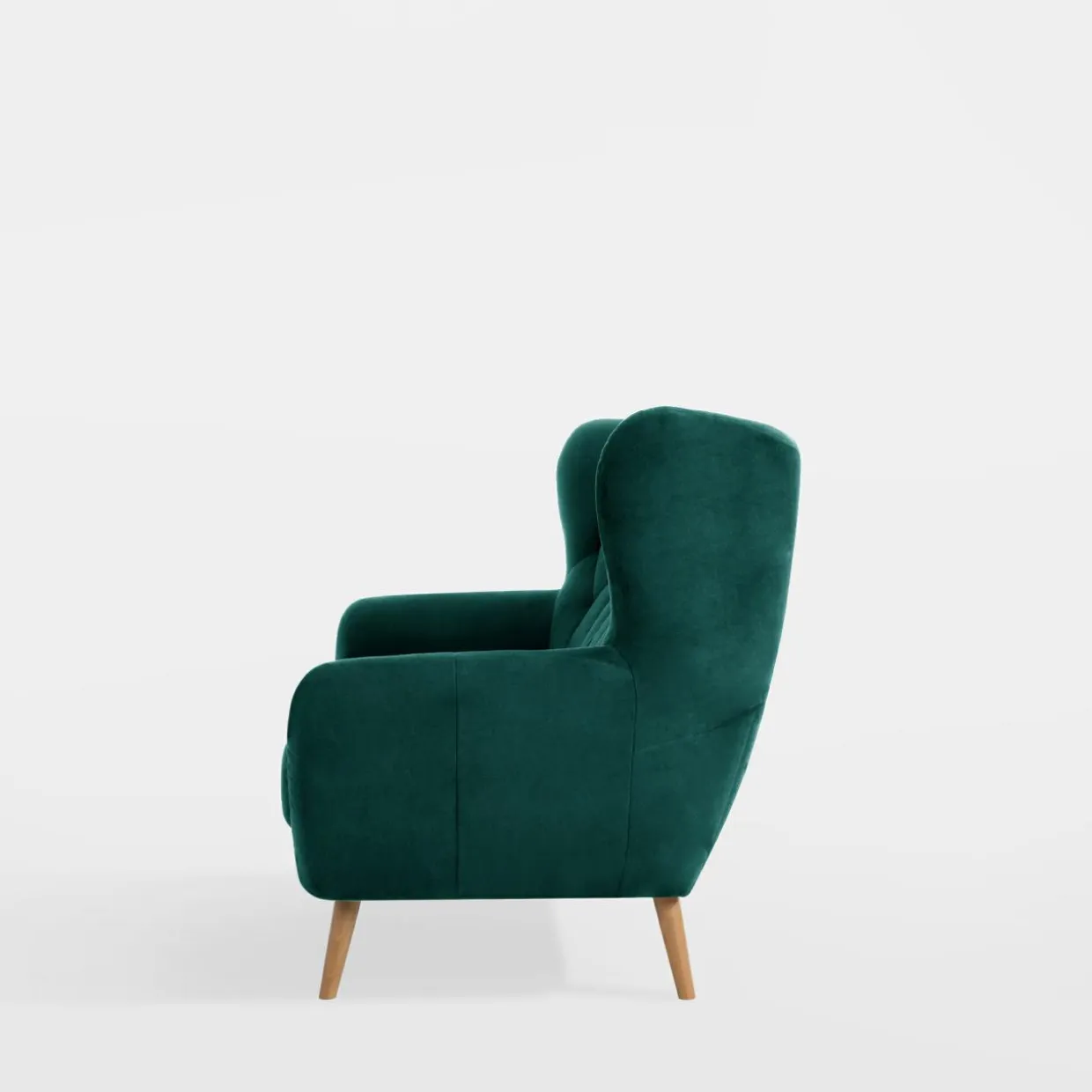 Sofa 3-osobowa ciemnozielona KELSO