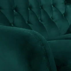 Sofa 2-osobowa ciemnozielona KELSO