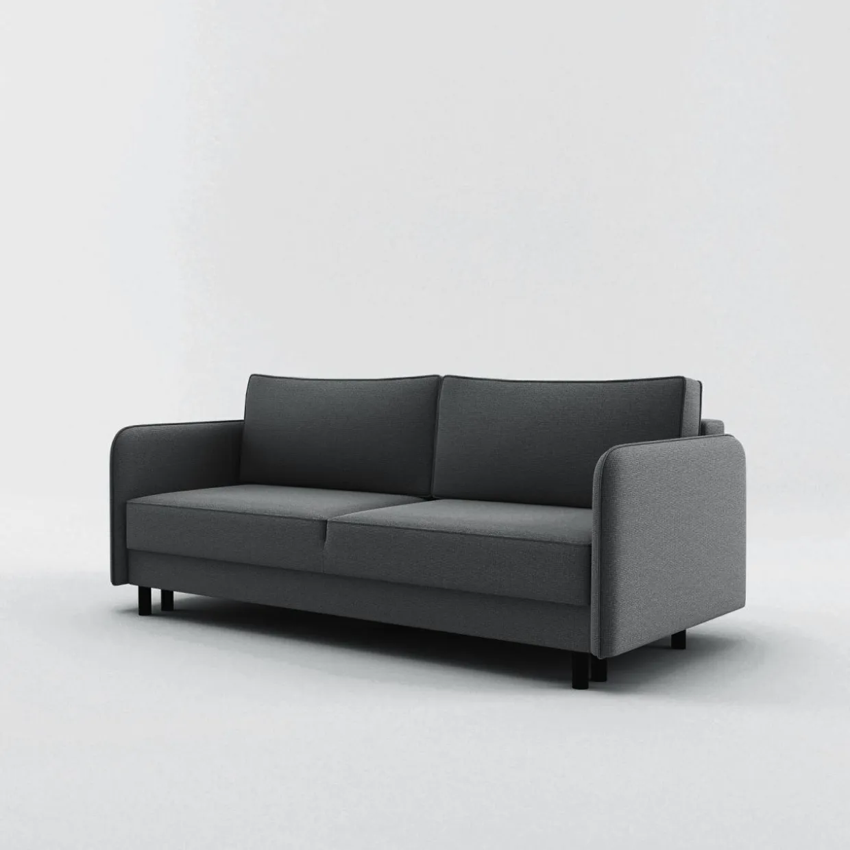 Sofa 3-osobowa grafitowa BRUNO