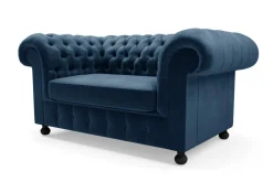 Sofa 2-osobowa granatowa CHESTER