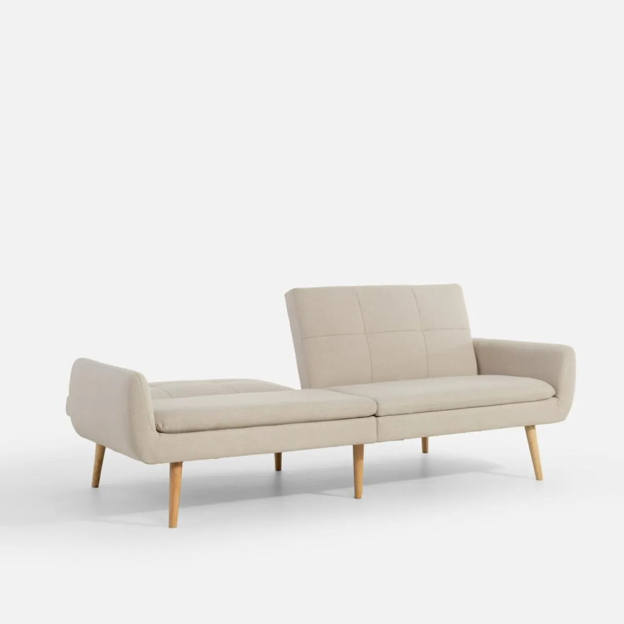 Sofa 3-osobowa jasnobeżowa LUBERTO