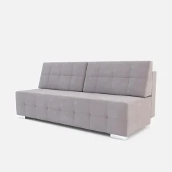 Sofa 3-osobowa jasnofioletowa pikowana LILI