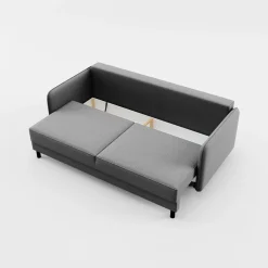 Sofa 3-osobowa jasnoszara BRUNO
