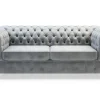 Sofa 3-osobowa jasnoszara CHESTER