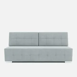 Sofa 3-osobowa jasnoszara pikowana LILI