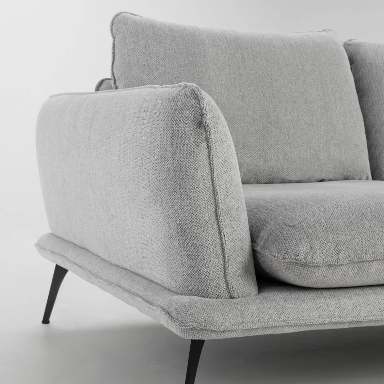 Sofa 3-osobowa jasnoszara PORTIMAO