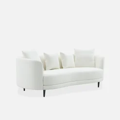 Sofa 3-osobowa kremowa REMOLLI