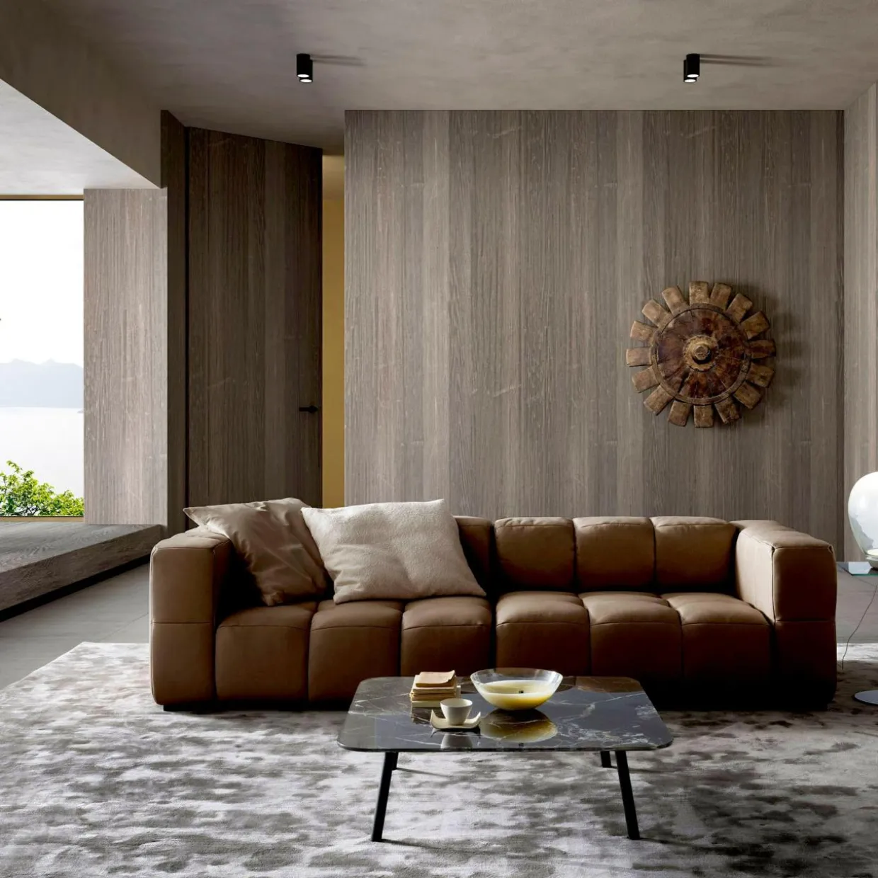 Sofa 4-osobowa LUCY skóra naturalna