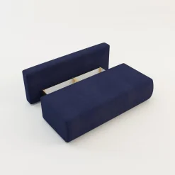 Sofa 3-osobowa niebieska DELPO