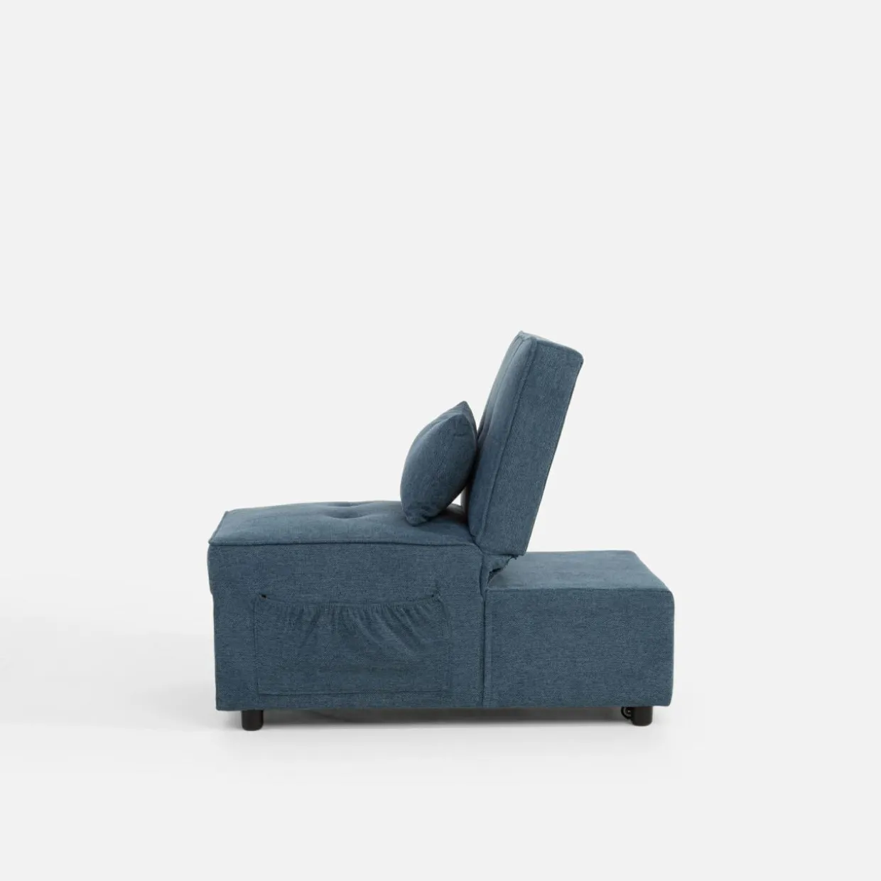 Sofa 1-osobowa rozkładana niebieska WINSLO
