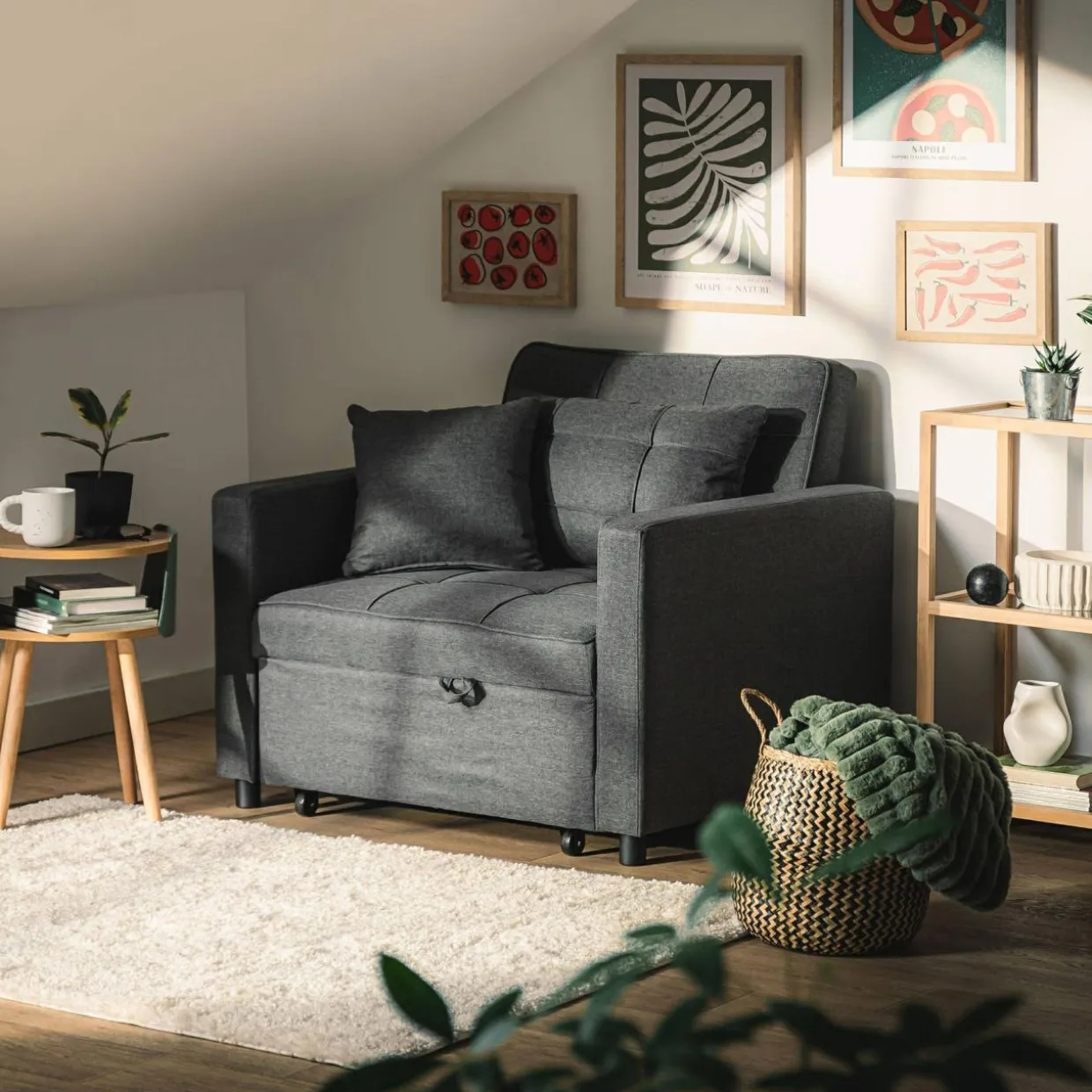 Sofa 1-osobowa rozkładana SAPURI
