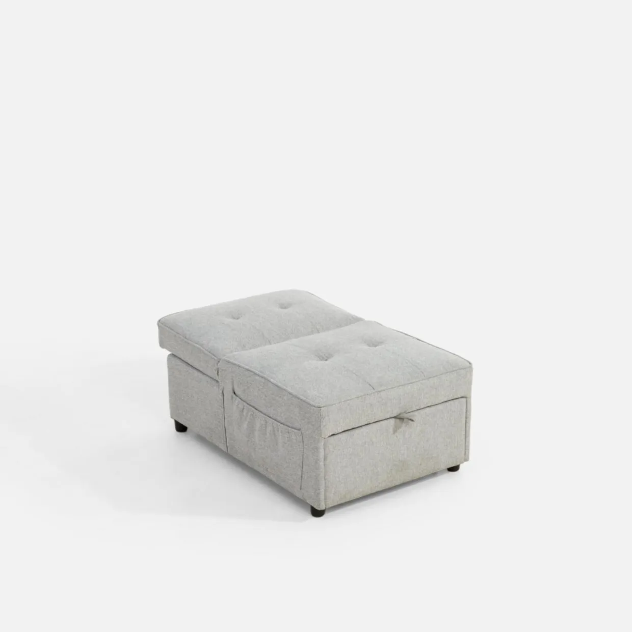 Sofa 1-osobowa rozkładana szara WINSLO