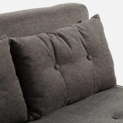 Sofa 2-osobowa szara LAVILLA