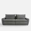 Sofa 3-osobowa szaroniebieska MEVI