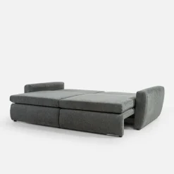 Sofa 3-osobowa szaroniebieska MEVI