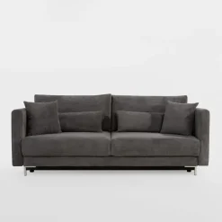 Sofa 3-osobowa sztruksowa szara RICO NEW
