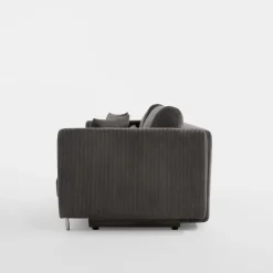 Sofa 3-osobowa sztruksowa szara RICO NEW
