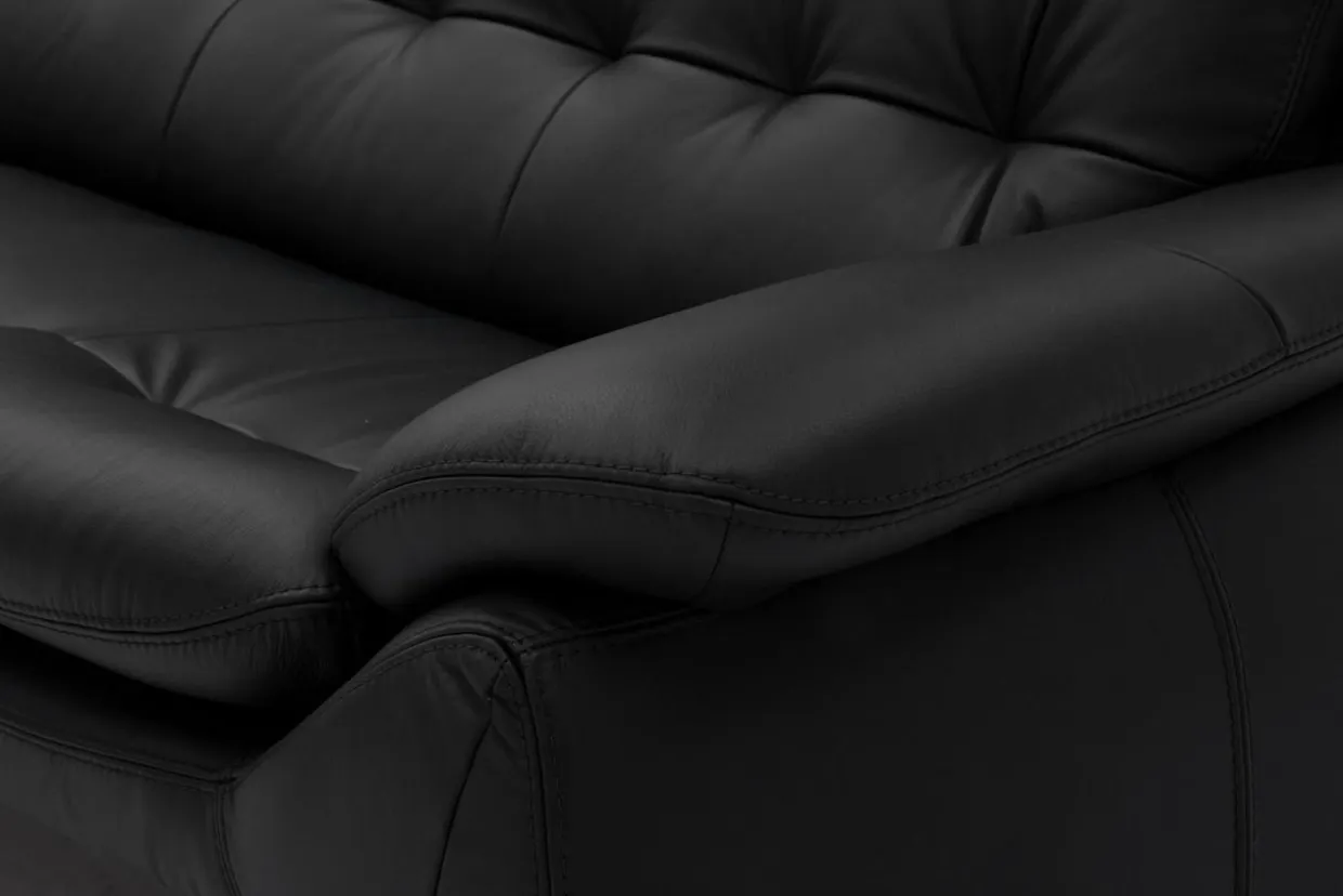 Sofa 3-osobowa ze skóry naturalnej MODENA