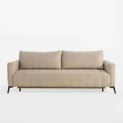 Sofa rozkładana beżowa MARION