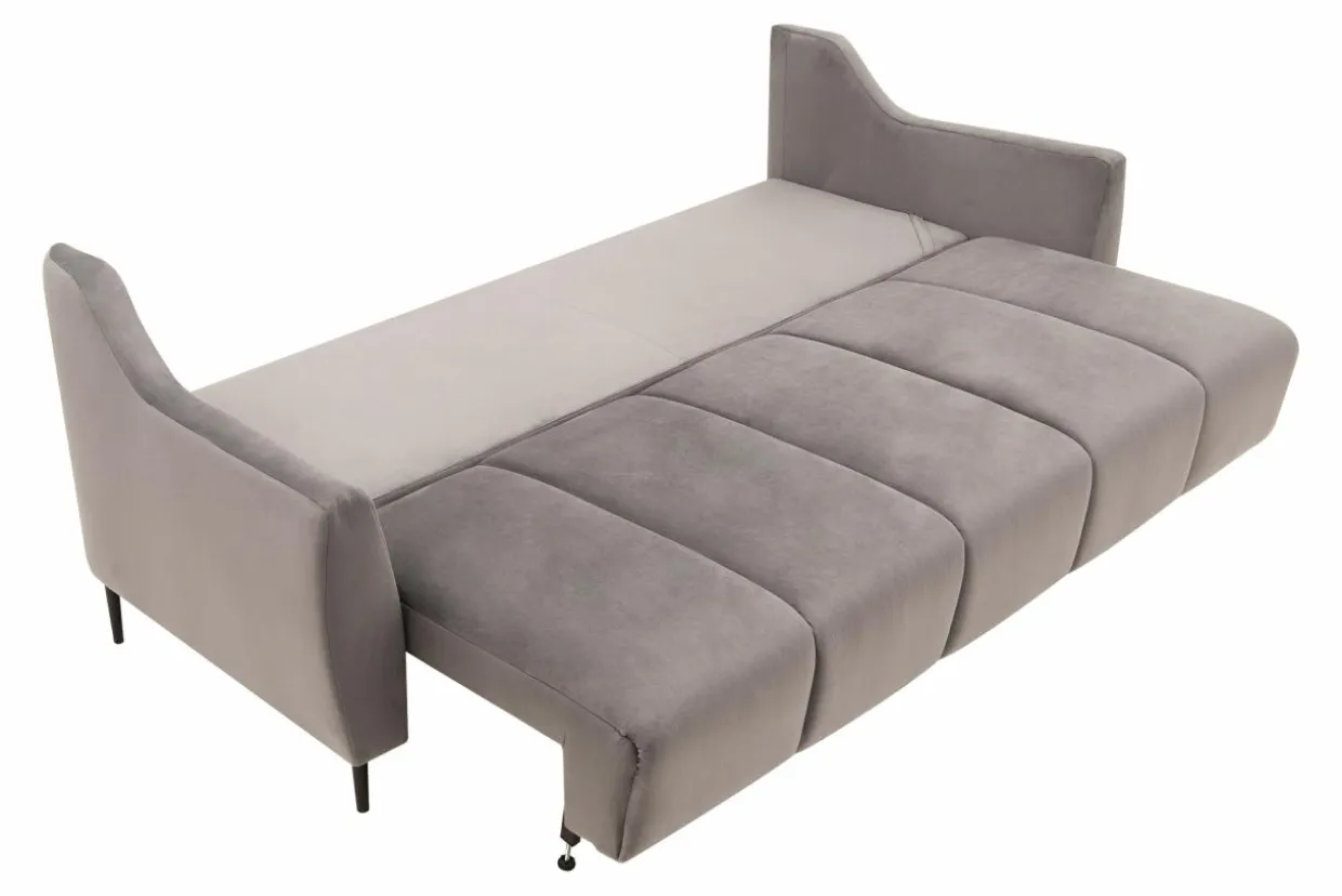 Sofa rozkładana beżowa 3-osobowa ETNA