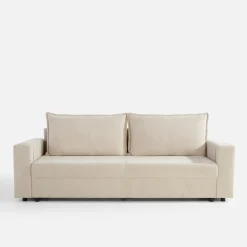 Sofa rozkładana beżowa POGI