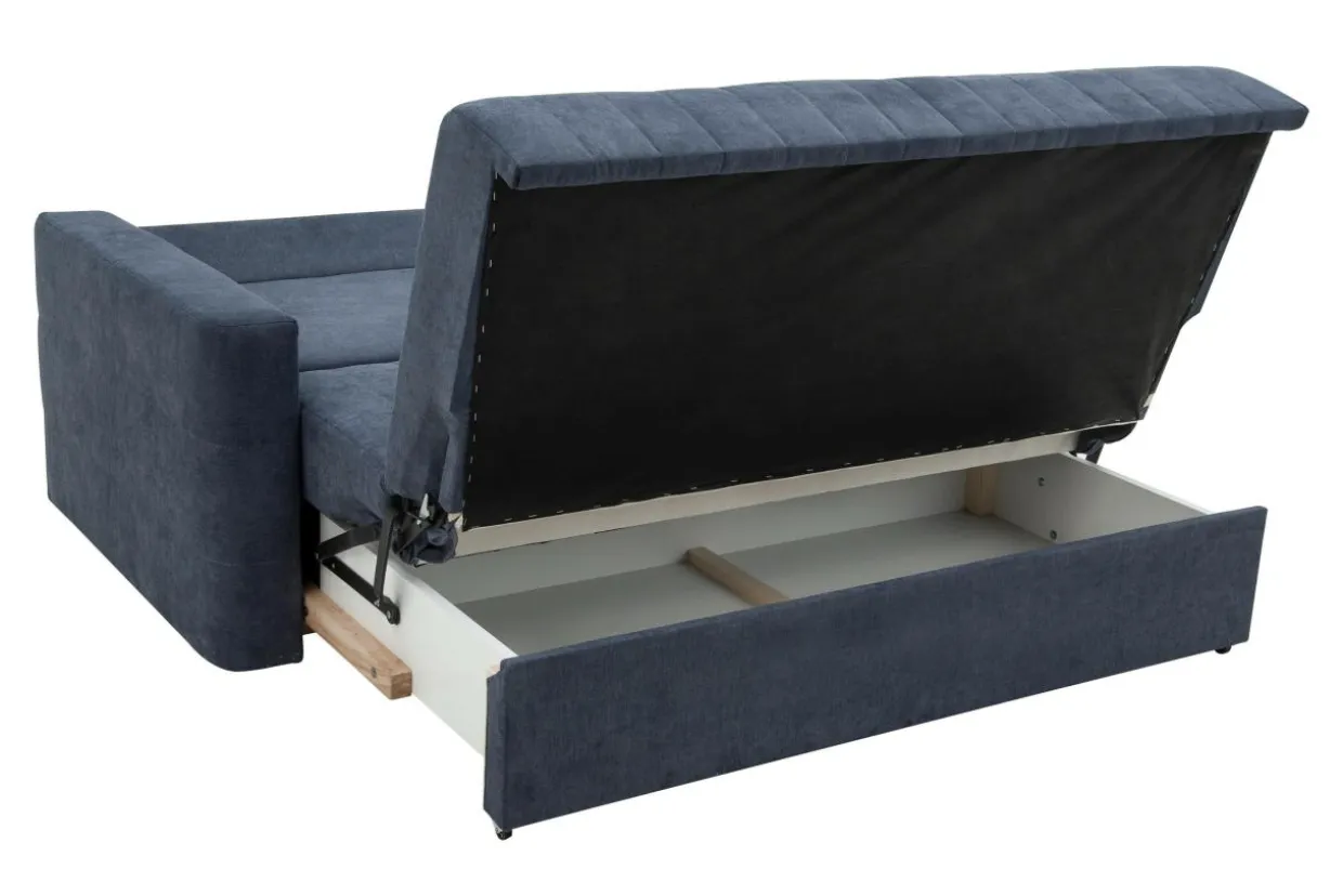 Sofa rozkładana ciemnoniebieska DOMO 3