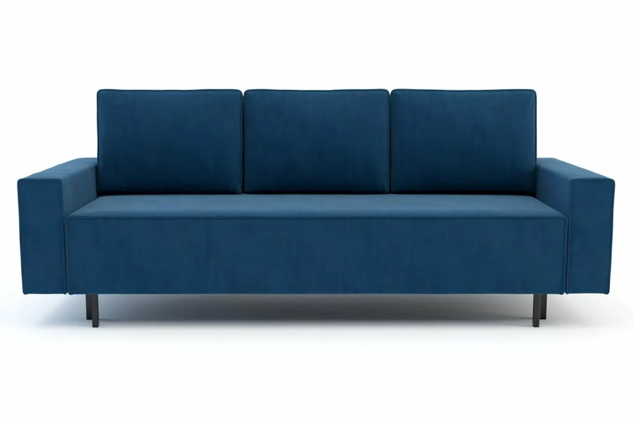 Sofa rozkładana ciemnoniebieska KAMALA