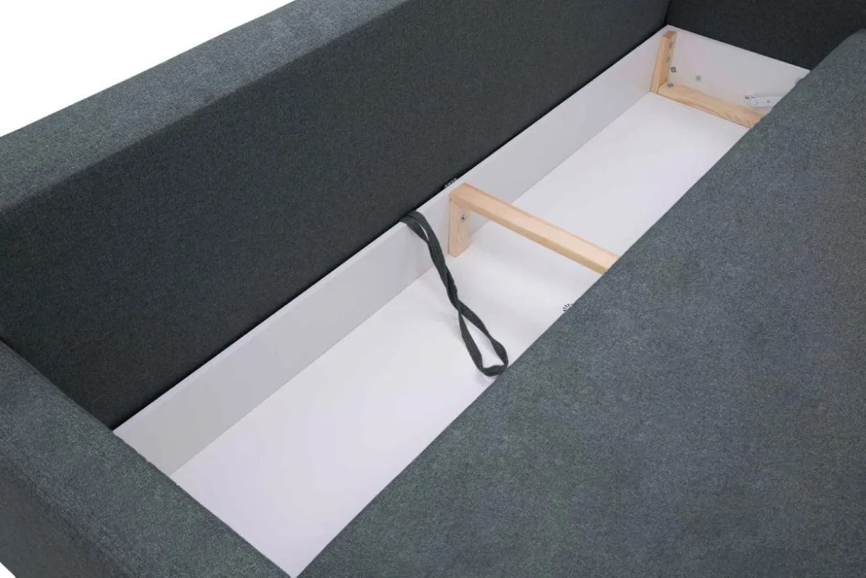 Sofa rozkładana ciemnoszara KELLY