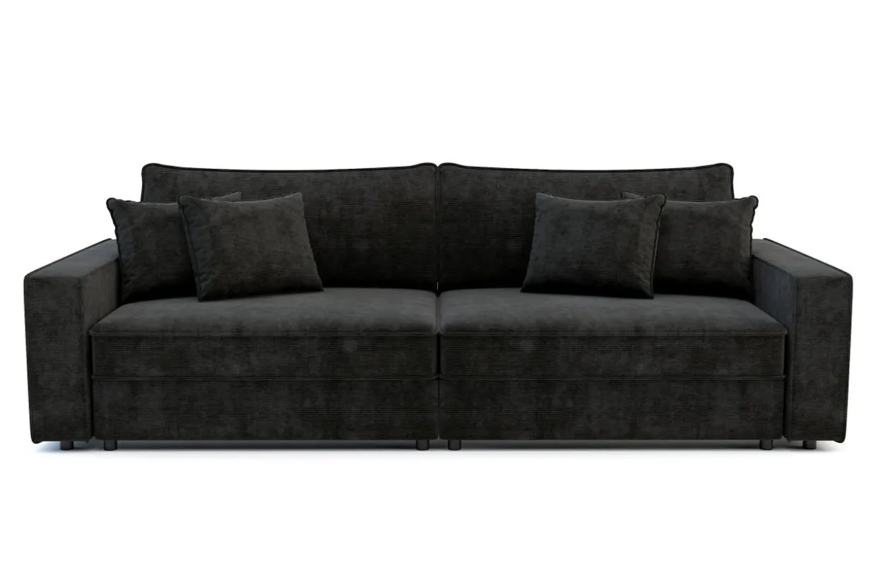 Sofa rozkładana czarna MARKOS