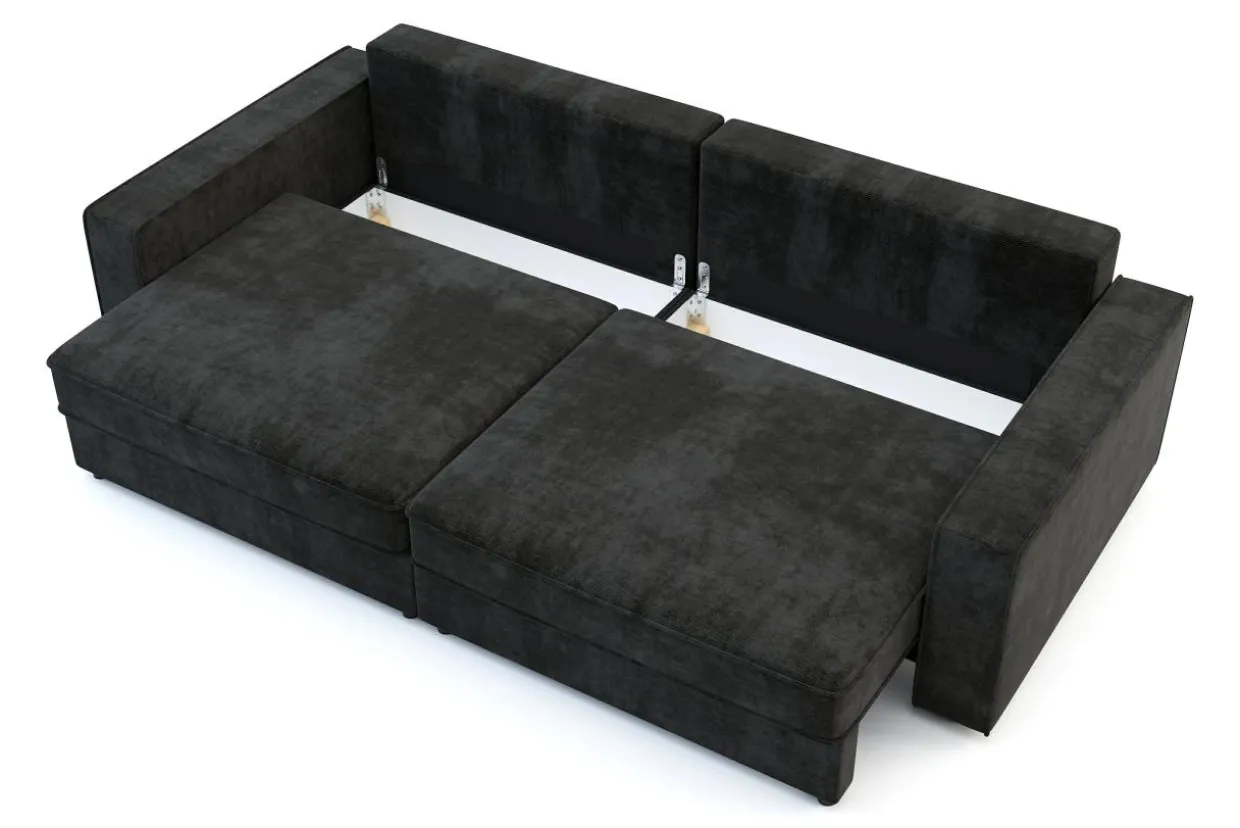Sofa rozkładana czarna MARKOS