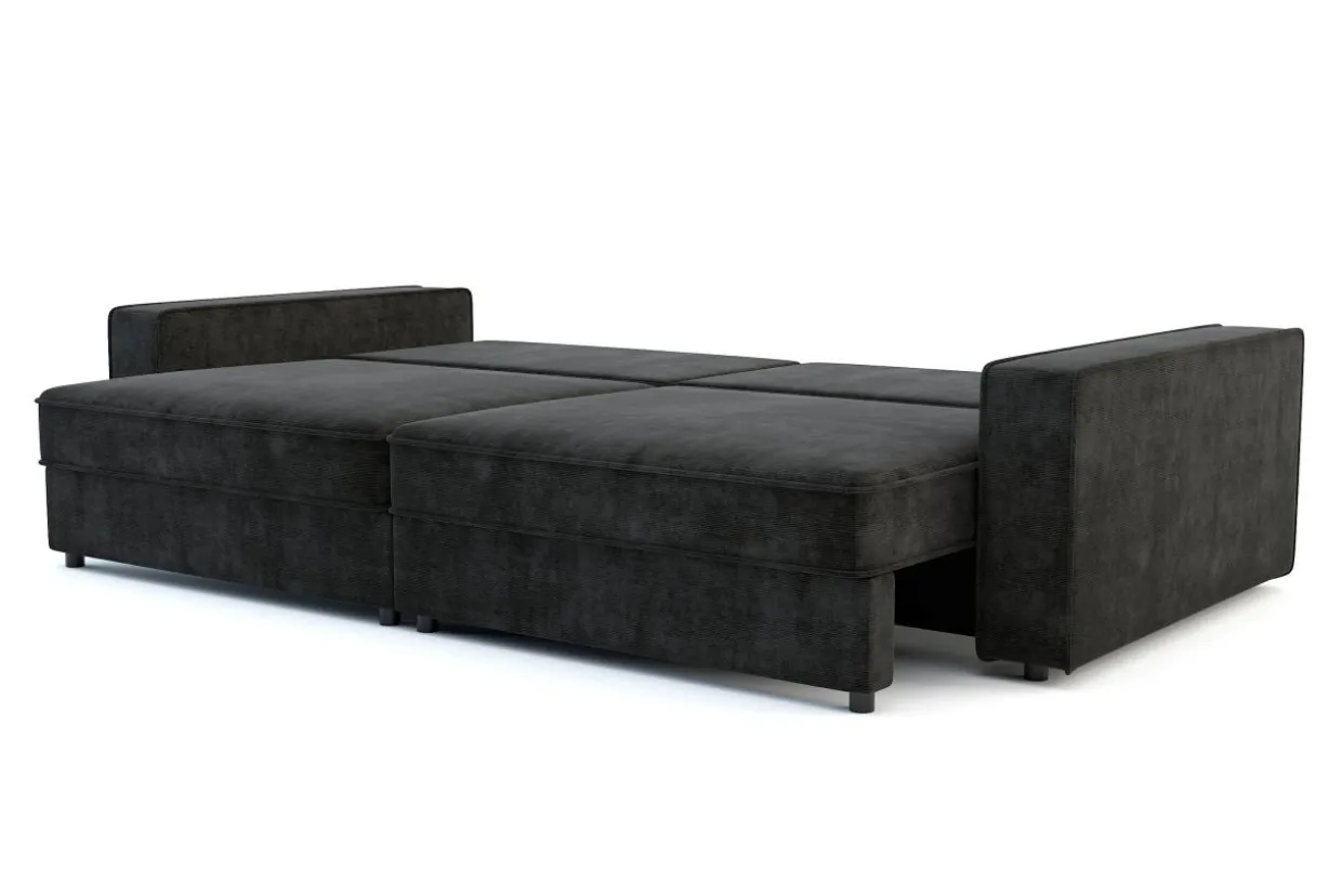 Sofa rozkładana czarna MARKOS