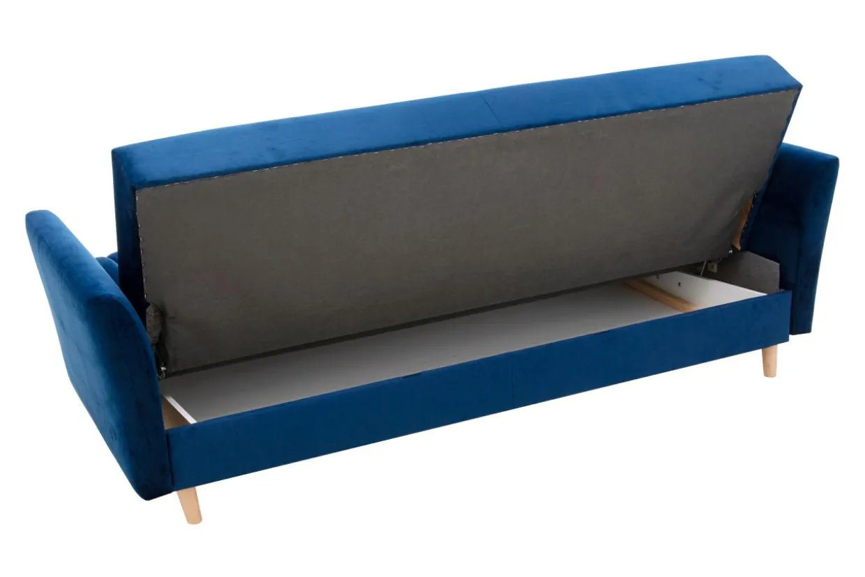 Sofa rozkładana granatowa PORTO