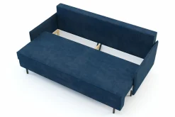 Sofa rozkładana granatowa NELLY