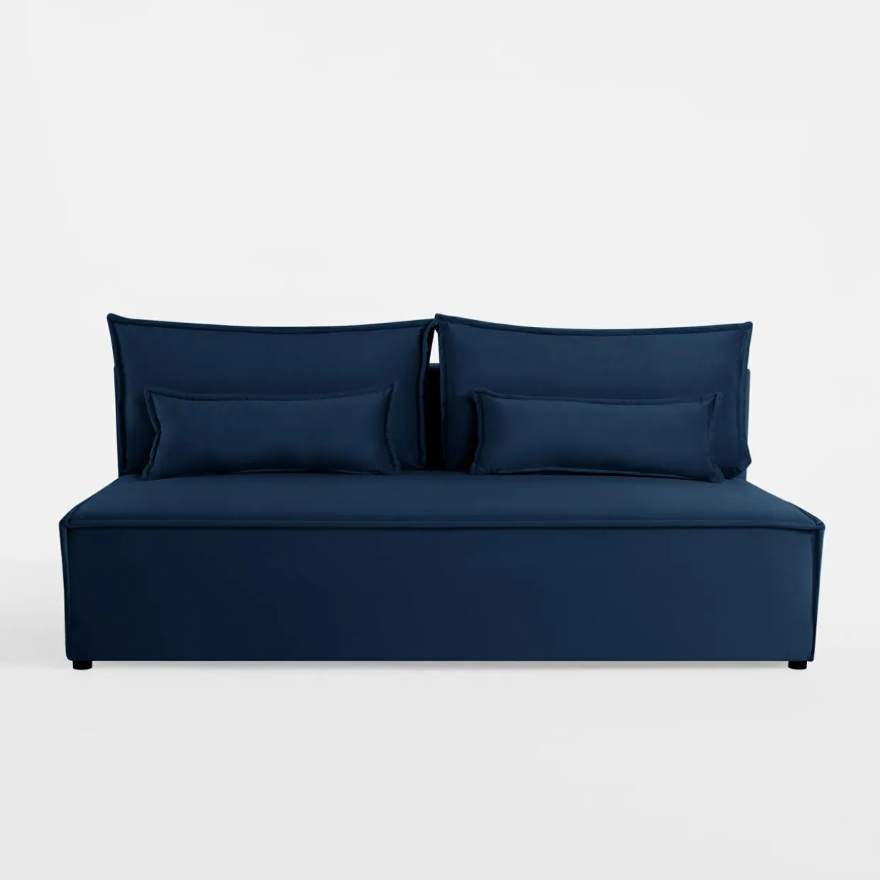Sofa rozkładana granatowa DUE