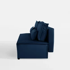 Sofa rozkładana granatowa DUE